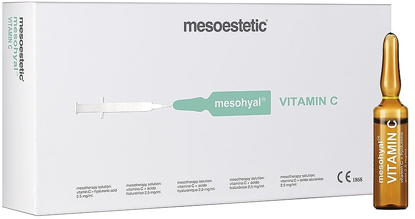 Препарат для биоревитализации - Mesoestetic Mesohyal Vitamin C — фото N1
