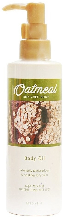 Масло для тела и лица - Missha Oatmeal Enriched Body Oil