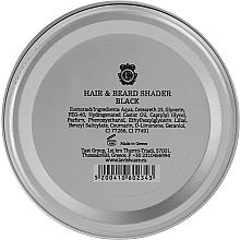 Чёрная помада для камуфляжа бороды и волос - Lavish Care Black Beard And Hair Shader Pomade — фото N3