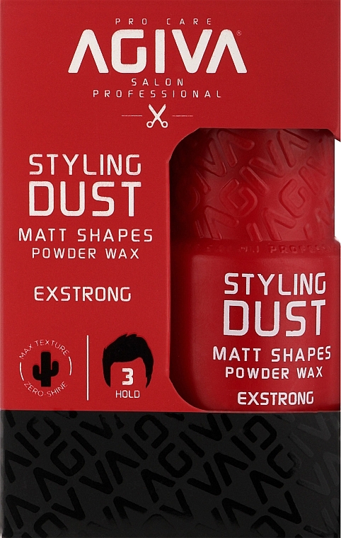 Пудра для волос - Agiva Styling Dust Powder Wax Exstrong Red — фото N2