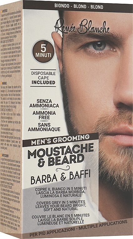Фарба для бороди та вусів - Renee Blanche Moustache & Beard Coloring