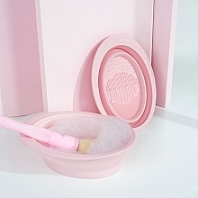 Миска-очиститель для кистей, силиконовая - Brushworks Silicone Makeup Brush Cleaning Bowl — фото N3