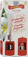 Духи, Парфюмерия, косметика Набор "Tiare Flowers" - Sweet Home Collection Tiare Flowers Home Fragrance Set (diffuser/100ml + candle/135g)