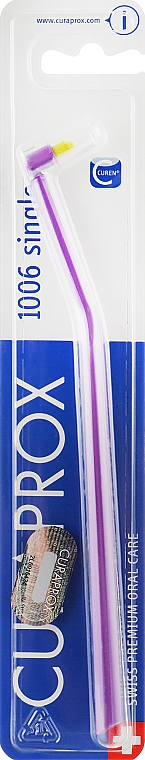 Монопучковая зубная щетка "Single CS 1006", ярко-фиолетовая - Curaprox