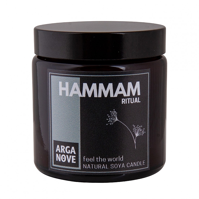 Натуральная соевая свеча "Хаммам" - Arganove Hammam Ritual — фото N1