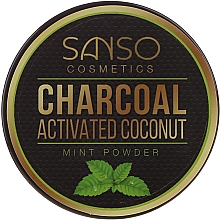 Парфумерія, косметика М'ятний відбілювальний зубний порошок - Sanso Cosmetics Charcoal Activated Coconut Mint Powder