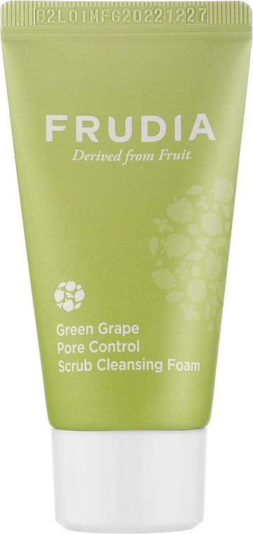 Пенка-скраб с экстрактом винограда - Frudia Green Grape Pore Control Scrub Foam Mini (мини) — фото N1