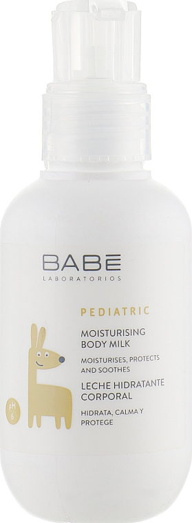 Дитяче зволожувальне молочко для тіла у тревел форматі - Babe Laboratorios Moisturising Body Milk Trevel Size