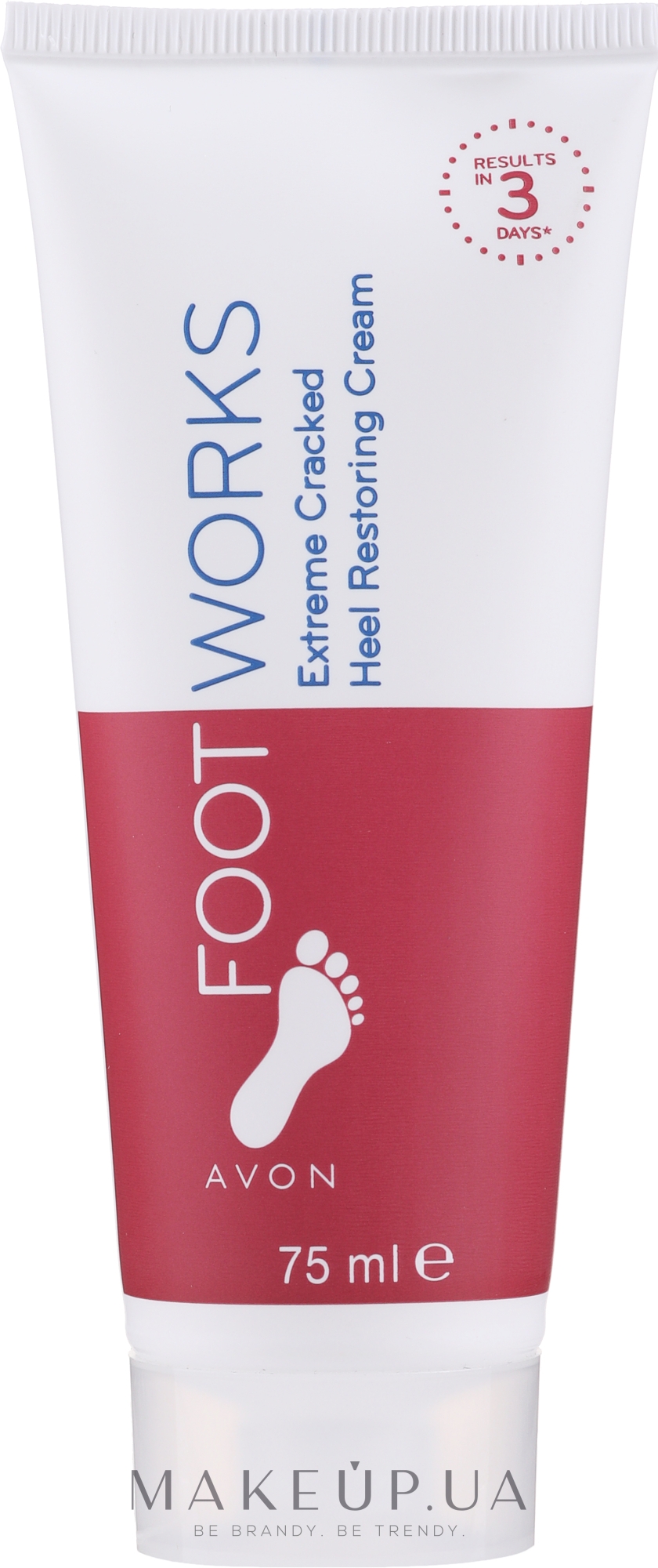 Восстанавливающий крем для потрескавшейся кожи стоп - Avon Foot Works Cream — фото 75ml