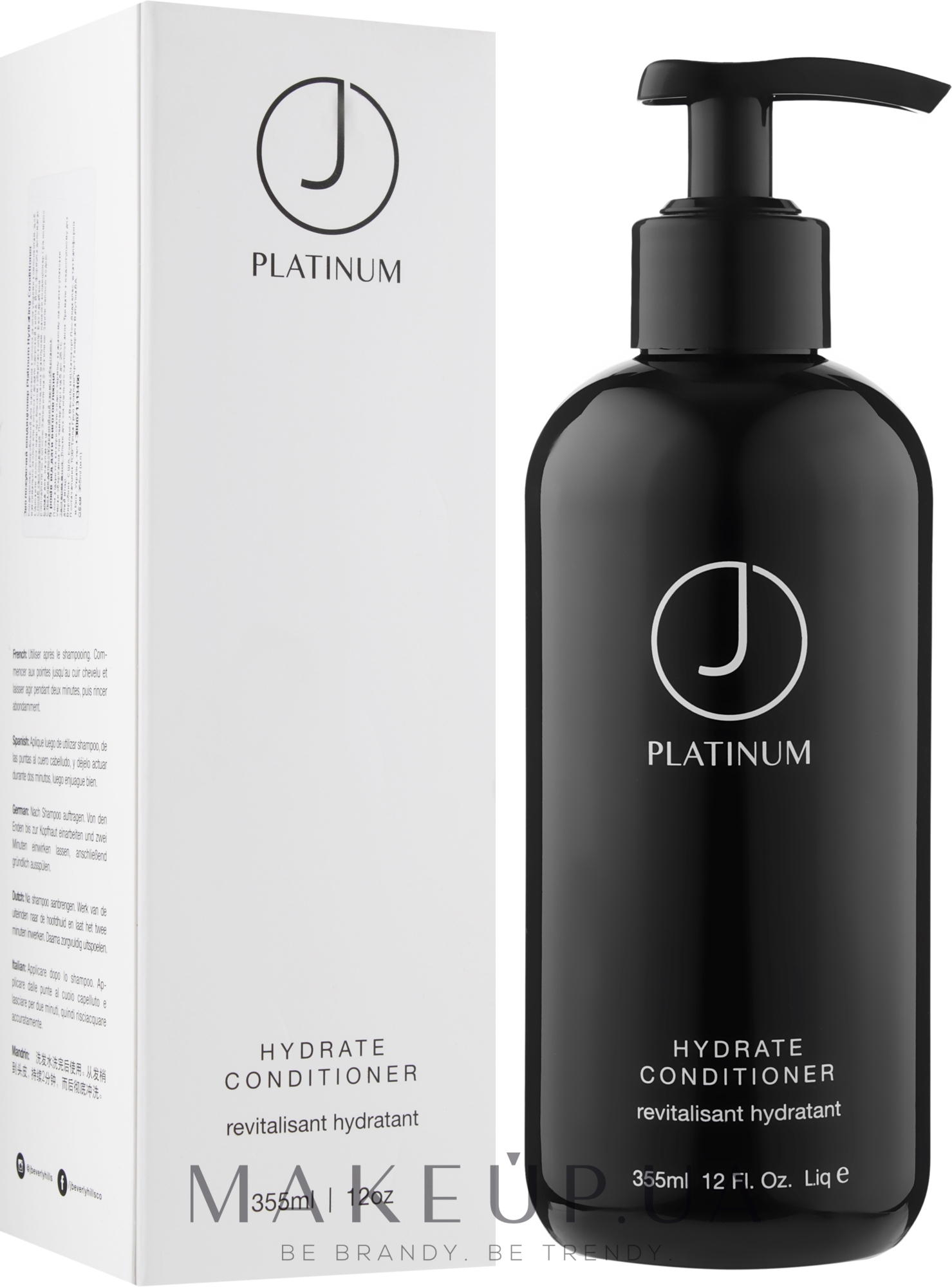 Увлажняющий кондиционер для волос - J Beverly Hills Platinum Hydrate Conditioner — фото 355ml