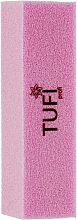 Бафик "Брусок" 150/150 гріт, 10 шт., рожевий - Tufi Profi — фото N1
