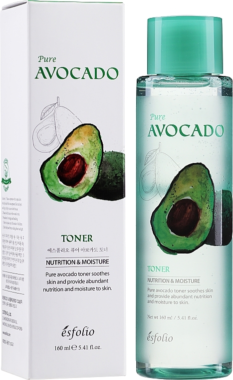 Тонер для лица с экстрактом авокадо - Esfolio Pure Avocado Toner — фото N1