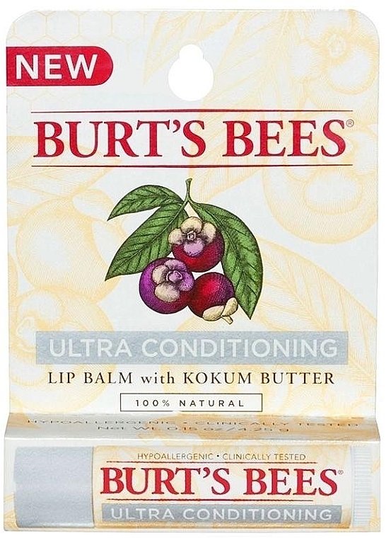 Ультракондиціонувальний зволожувальний бальзам для губ - Burt's Bees Ultra Conditioning Lip Balm with Kokum Butter — фото N1