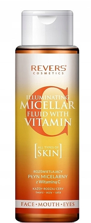 Мицелярный флюид для лица - Revers Illuminating Micellar Fluid with Vitamin C — фото N1