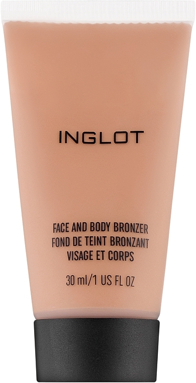 Тональний крем для обличчя та тіла, з ефектом засмаги, 30 ml - Inglot AMC Face And Body Bronzer — фото N1