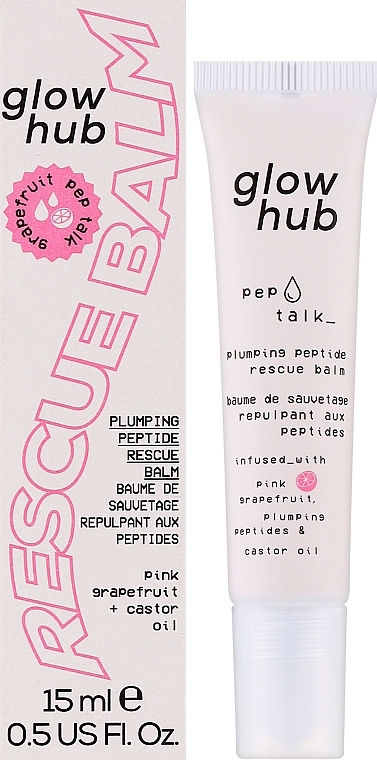 Поживний бальзам для губ з грейпфрутом - Glow Hub Core Essentials Pep Talk Grapefruit Lip Balm — фото N2