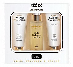 Духи, Парфюмерия, косметика Набор - GlySkinCare Gold Collagen (cr/2x50ml + serum/50ml)