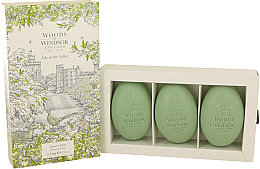 Парфумерія, косметика Woods Of Windsor Lily Of The Valley - Набір мила (soap/3x60g)