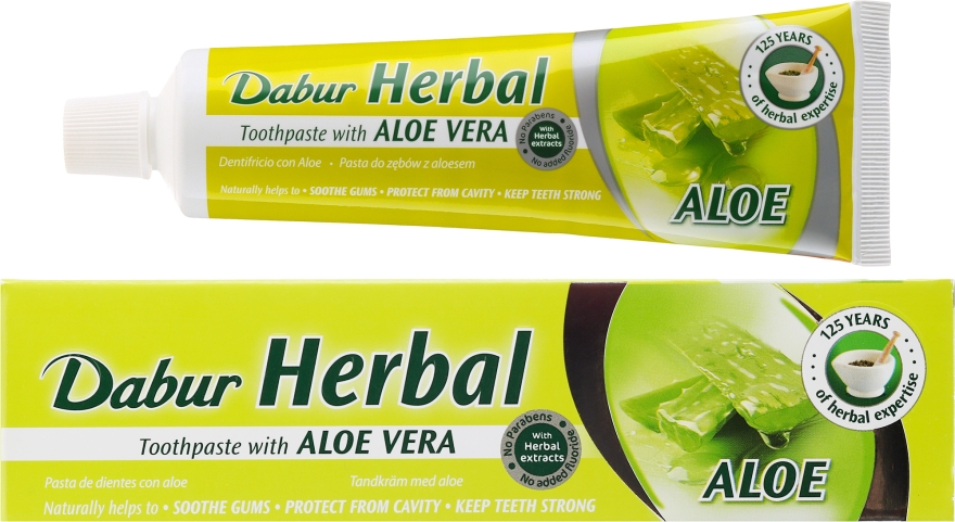 Зубная паста "Алоэ Вера" - Dabur Herbal Aloe Vera Toothpaste — фото N1