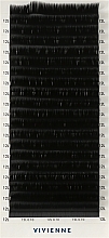 Парфумерія, косметика Накладні вії "Elite", чорні, 20 ліній (0,1, L, 12) - Vivienne