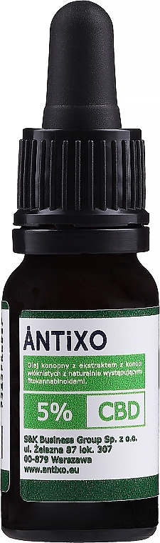 Конопляное масло - Antixo 5% CBD Full Spectrum — фото N1