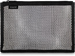 Парфумерія, косметика Дорожня косметичка, чорна "Black mesh" 23 х15 см - MAKEUP