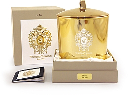 Духи, Парфюмерия, косметика Tiziana Terenzi Draco Scented Candle Gold Glass - Парфюмированная свеча с крышкой