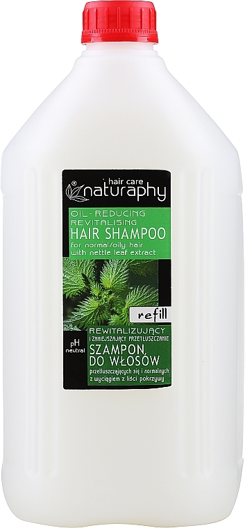 Шампунь для волосся з екстрактом кропиви - Bluxcosmetics Naturaphy Nettle Leaf Extract Shampoo Refill — фото N1