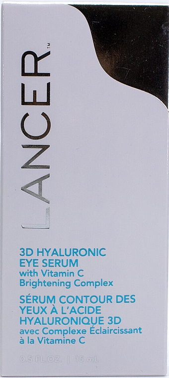 Висококонцентрована сироватка для шкіри навколо очей - Lancer 3D Hyaluronic Eye Serum with Vitamin C Brightening Complex — фото N4