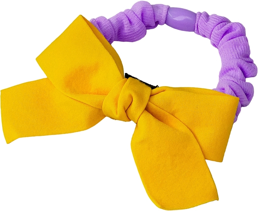 Резинка для волосся з бантиком, фіолетова - Lolita Accessories — фото N1