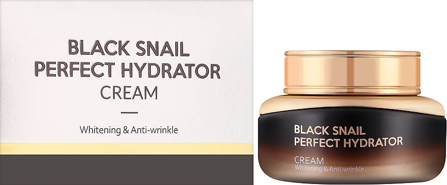Зволожуючий крем для обличчя з екстрактом муцину чорного равлика - Eshumi Black Snail Perfect Hydrator Cream — фото N2