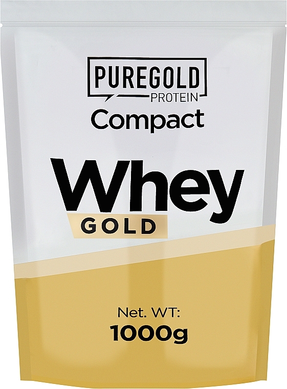 Сироватковий протеїн "Малина та білий шоколад" - PureGold Protein Compact Whey Gold Raspberry White Chocolate — фото N1