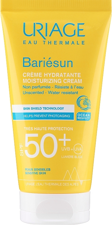 Солнцезащитный увлажняющий крем без ароматизаторов - Uriage Bariesun Moisturuzing Cream Unscented SPF50+ — фото N3