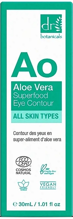 Крем для кожи вокруг глаз с алоэ вера - Dr. Botanicals Aloe Vera Superfood Eye Contour — фото N3