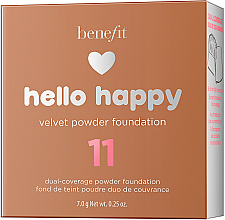 Пудровое тональное средство - Benefit Hello Happy Velvet Powder Foundation — фото N13