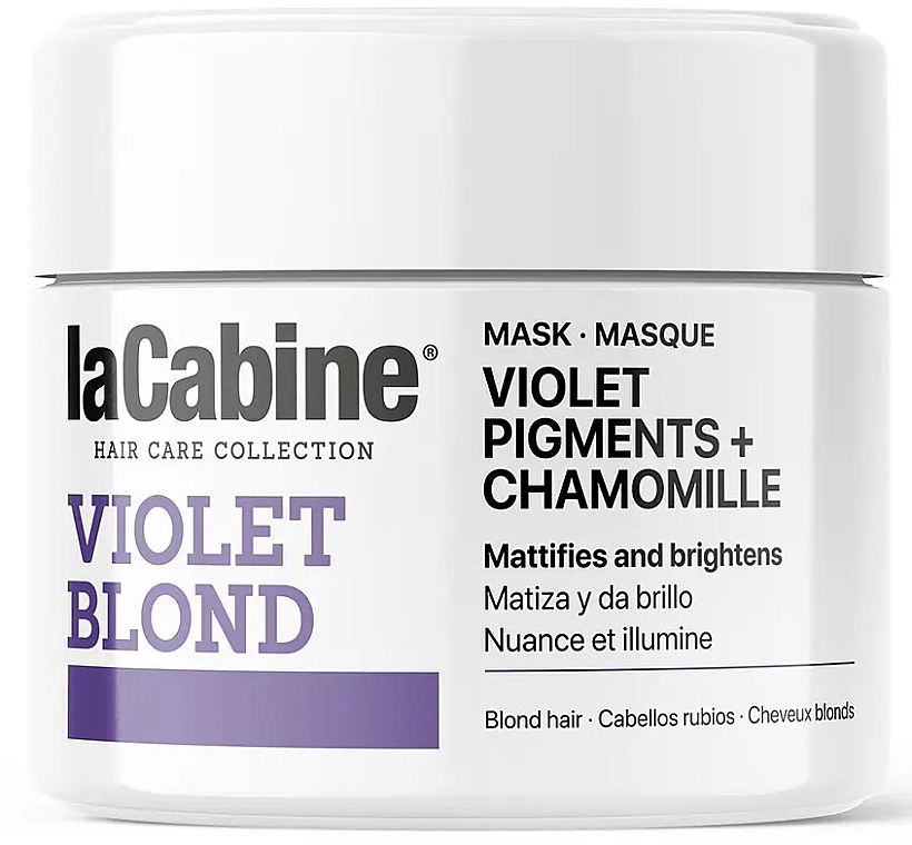 Маска для светлых волос - La Cabine Violet Blond Mask Violet Pigments + Chamomille — фото N1