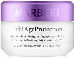 Зміцнювальний денний крем - Marbert Lift4Age Protection Firming Anti-Aging Day care SPF 15 — фото N1