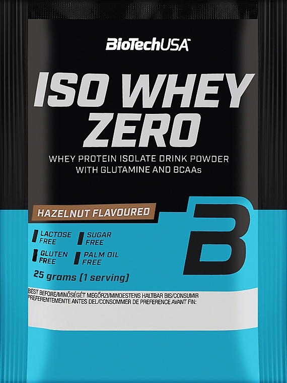 Протеїн "Горіх"  - BiotechUSA ISO Whey Zero Lactose Free Hazelnut Protein — фото N1