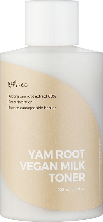 Тонер зволожувальний з коренем дикого ямсу - IsNtree Yam Root Vegan Milk Toner
