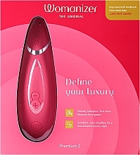 Вакуумний кліторальний стимулятор, рожевий - Womanizer Premium 2 Raspberry — фото N1