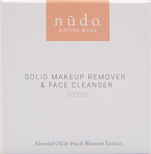 Твердий засіб для зняття макіяжу й очищення 2 в 1 - Nudo Nature Made Solid Makeup Remover & Face Cleanser Detox — фото N1