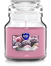 Духи, Парфюмерия, косметика Ароматическая свеча в банке "Замороженные ягоды" - Bispol Aura Frozen Berries Candles