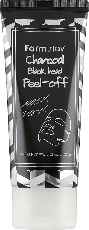 Очищающая маска-пленка с углем - FarmStay Charcoal Black Head Peel-off Mask Pack  — фото N2