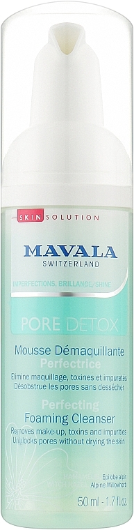 Очищающая пенка для лица - Mavala Pore Detox Perfecting Foaming Cleanser 