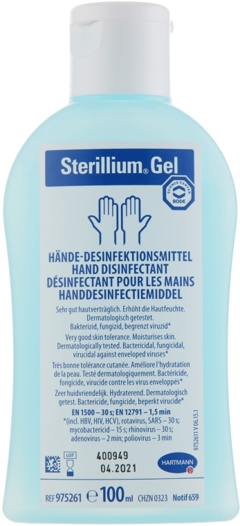 Гель антисептик для рук с эффектом комплексной защиты кожи - Bode Sterillium Gel — фото N1