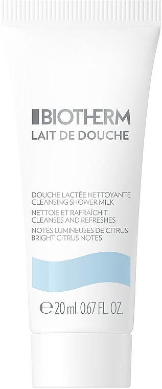 ПОДАРОК! Очищающее молочко для душа - Biotherm Lait De Douche Cleansing Shower Milk (пробник) — фото N1