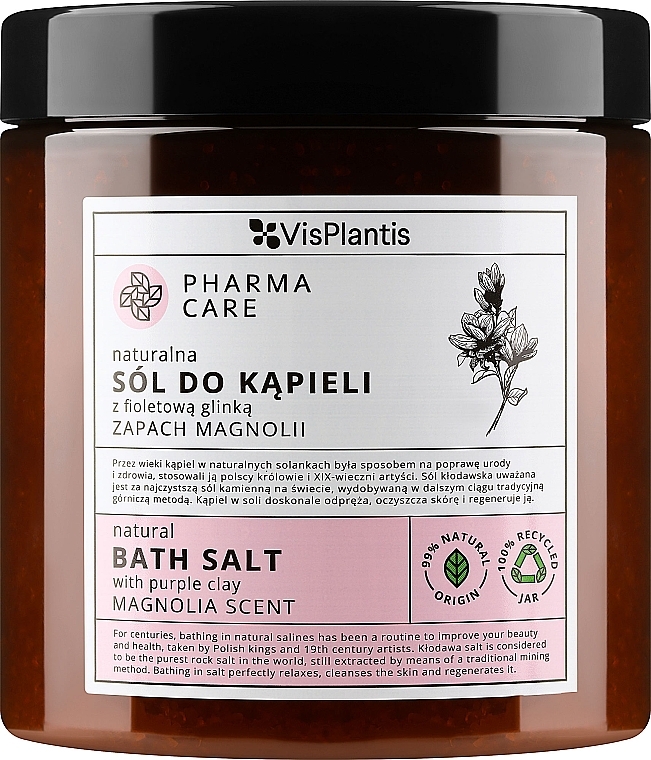 Соль для ванн с белой глиной "Магнолия" - Vis Plantis Pharma Care Bath Salt Magnolia — фото N1