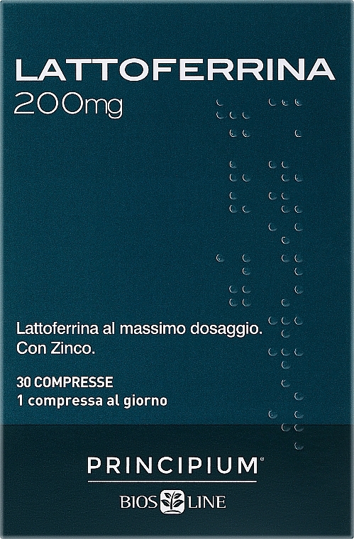 Харчова добавка "Лактоферин" - BiosLine Principium Lattoferrina 200 Mg — фото N1