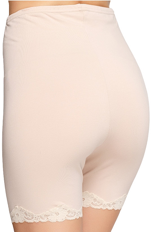 Трусы-панталоны удлиненные для женщин, телесные - Fleri  — фото N2