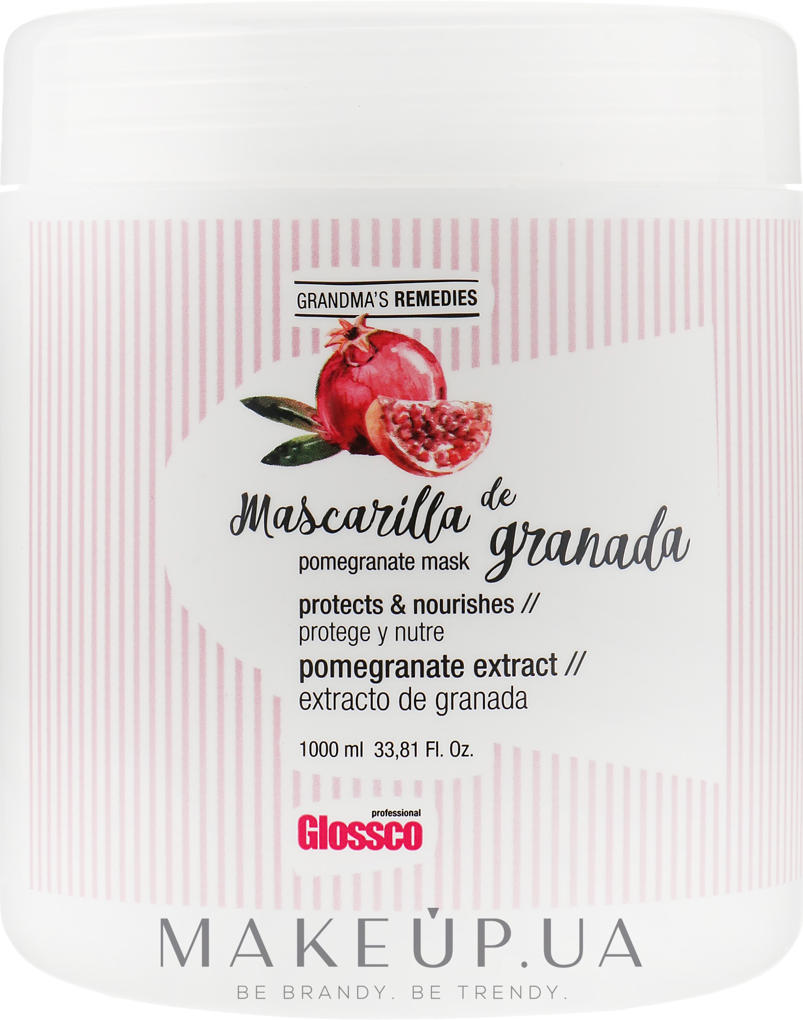 Маска для волос с гранатом - Glossco Grandma's Remedies Pomegranate Mask — фото 1000ml